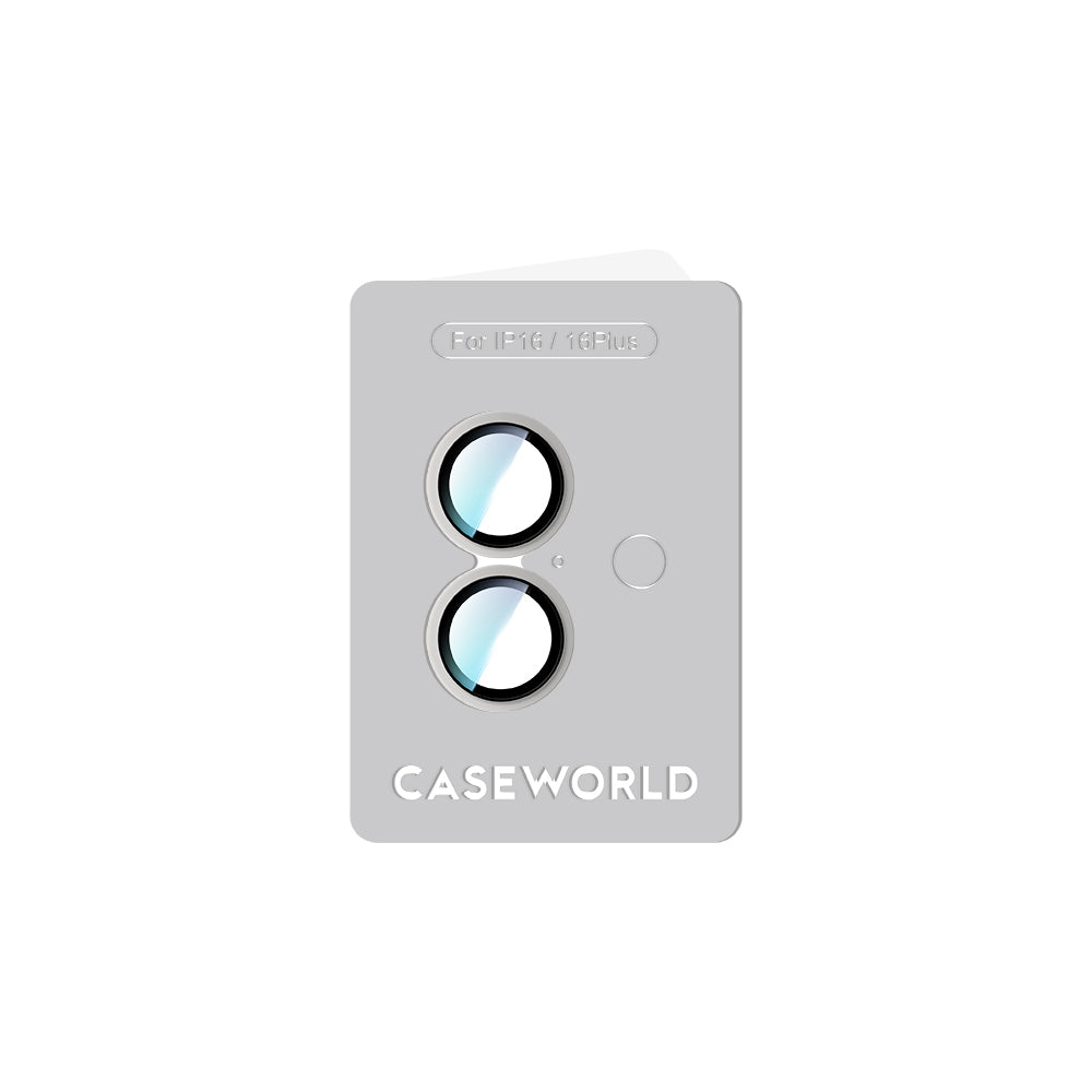 CaseWorld Alloy Two-Color Serisi iPhone 16 Plus Lens Koruyucu CaseWorld Alloy Two-Color Serisi iPhone 16 Plus Lens Koruyucu